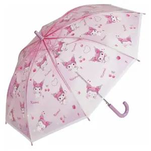 쿠로미 러브러브 아동용 투명 자동우산 55cm 유아 아이 어린이 유우산 여아 비우산 귀여운 캐릭터 장우산