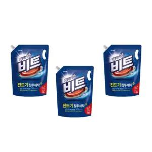 비트 액체세제 (2.1KG) 일반 드럼 파우치용 3개입 빨래용품 세탁 액상 저자극 세탁기 통돌이