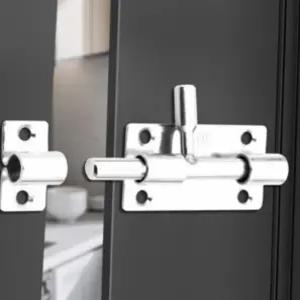 공공 화장실 방문 수동 걸쇠 잠금장치 자물쇠 걸이식 미닫이 문고리 잠금쇠 철제 메탈 빗장 고리