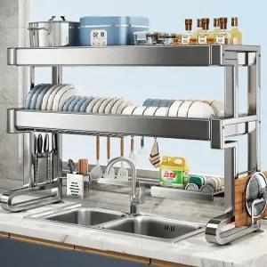 식기 건조대 싱크대선반 그릇 주방 무타공 정리대 물빠짐