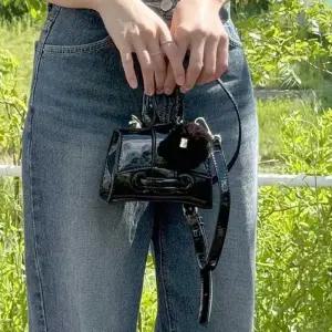 [라일리] Rly 미니 토트백 에나멜 광택 숄더 크로스백 패션가방