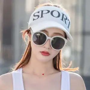 [라일리] Rly 남녀 공용 운동 골프 룩 코디 레터링 썬 캡 선바이저