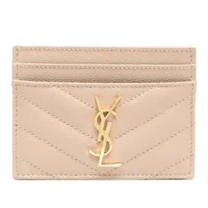 로고 가죽 스티칭 카드지갑 423291 BOW012721