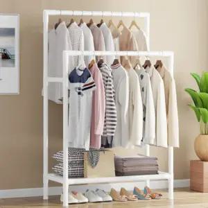 행거 옷걸이 옷장 스탠드 드레스룸 수납 철제 조립식 헹거 튼튼한 2단