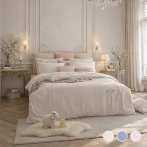 [롯데백화점]박홍근홈패션 시드니 뜨왈 호주산 양모 60수 고밀도 면 이불베개세트 퀸(Q)