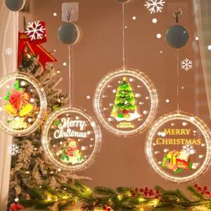 3D 원형 컬러 LED 크리스마스 데코 장식용품 21cm