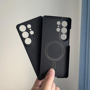 삼성 갤럭시 S26 울트라용 진짜 카본 파이버 케이스, 마그네틱 맥세이프용 초슬림 아라미드 커버 울트라