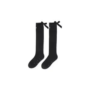 [어뉴골프]양말 VQA QCYAGFFWSC03BK WOMEN RIBBON KNEE SOCKS_BK