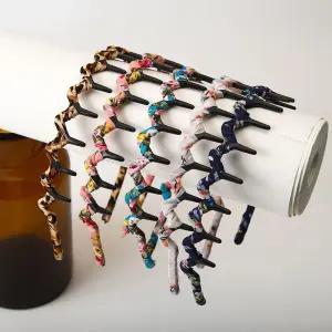 트로피컬 패브릭 투스 머리띠 여자헤어밴드 헤어밴드머리띠