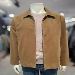 [트레몰로] 세정 트레몰로 25FW간절기 면워싱 평카라 몰스킨점퍼 카멜베이지TRNCL5F8491