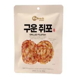 리프레쉬) 구운쥐포 40g(1타 5개입) 26.12.30간식어포 구운 치포 건조