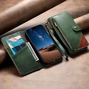 삼성 갤럭시 S26 울트라 S22 S23 S24 S25 플러스용 마그네틱 지갑형 북커버 카드 가죽 플립 지퍼 슬롯 고급 케이스 스트랩