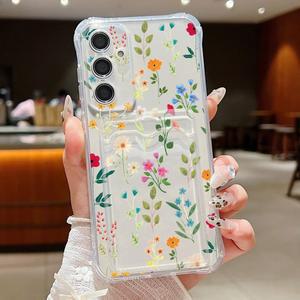 화려한 꽃무늬 식물 케이스 삼성 갤럭시 A55 A54 A35 A25 S22 A53 S26 A36 A34 5G A16 A14 A56 S21 S25 FE S24 A15 S23 울트라용
