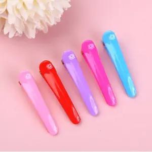 미니 헤어집게핀 캔디컬러 5P 세안용 메이크업 잔머리 고정 일자 악어핀
