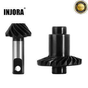 INJORA 강철 합금 오버 드라이브 언더 헬리컬 액슬 기어 세트 118 RC 크롤러 자동차 TRX4M 업그레이드 액세