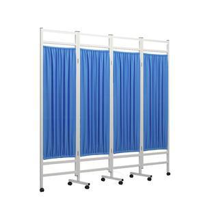 병원 가림막 파티션 접이식 사무실 학교 병실 가리개 가벽 3패널 블루 양호실
