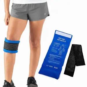 무릎냉찜질팩 팔꿈치 발목 찜질팩 밴드 무릎아이싱 아이스팩 부착형