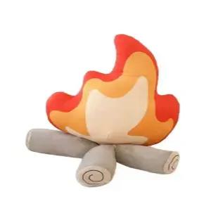 불꽃 인테리어 장작 소파 모닥불 쿠션 불모양 인형 낮잠베개