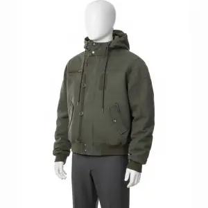 아캄 AAKAM 버튼 플래킷 코튼 MA 1 항공점퍼 자켓 카키