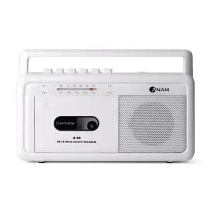 아남 A-20 카세트 플레이어 화이트/ 녹음기능 FM라디오 USB모드 이어폰연결 화이트