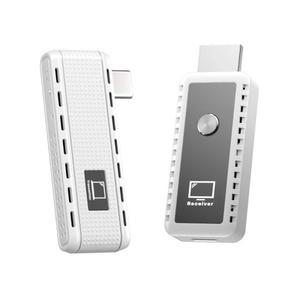 무선 자유가 USB-C 5G HDMI 송신기 세트, 리시버 플러그 앤 플레이, 게임 및 회의실용