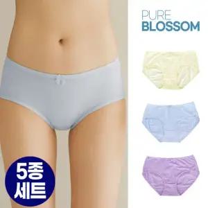 [퓨어블라썸][5종세트] 한정수량 에코 코튼 면 팬티 빅사이즈
