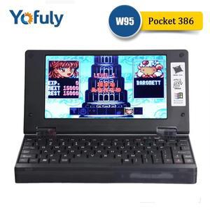 Yofuly 386 레트로 노트북 Windows3.11 Windows95/DOS 게임 컴퓨터 사운드 카드 VGA IPS 통합