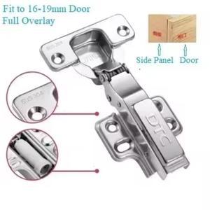 4Pcs 304 스테인레스 스틸 유압 소프트 닫기 캐비닛 힌지 DTC Dia.35mm 컵