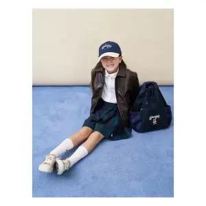 매장정품 [TAG 79000원][빈폴키즈] 달이 체크 스트링 백팩 그린 (BI61D2U54M) 244239