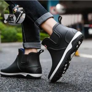 남성 방수화 장마철 식당안 작업신발 요리사 장화