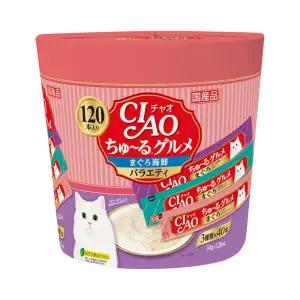 이나바 챠오츄르 구루메 버라이어티 참치+해산물 1.68kg (SC-211)