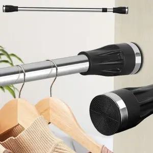 다용도 압축봉 논슬립 스테인리스 긴욕실 원형 압축봉 행거 미끄럼방 베란다 건조봉 고정봉 화장실 싱크대