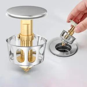 세면대 거름 마개 이물질 차단 캡