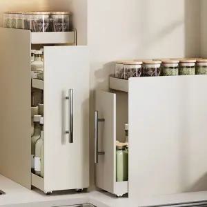 틈새장 좁은 슬림 주방수납 냉장고틈새 냉장고 옆 공간 맞춤 틈새 수납장