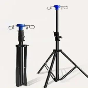 수액걸이 꽂이 접이식 이동식 폴대 병원 링겔 4구 영양제