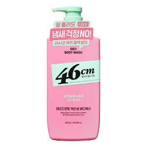 엘지 46cm 체취솔루션 약산성 데오드란트 바디워시 스파클링 시트러스 600ml 1개 샤워