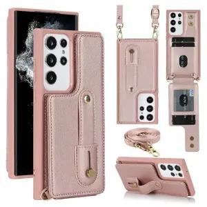 갤럭시S26플러스 S26울트라 스트랩 줄 명품 가죽 카드수납 지갑 핸드폰 케이스