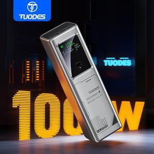 Tuodes PD 100W 보조베터리 고속 충전 20000mAh 외부 배터리 용량 노트북 iPhone 용 휴대용 Samsung Xiaomi