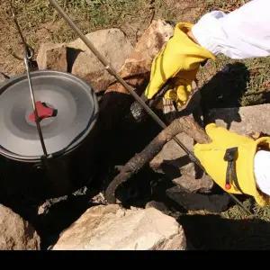 소가죽 겨울 장갑 방한 오토바이 핸들