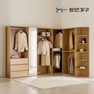 장인가구 클래드 드레스룸 시스템 키큰 옷장 행거 모음전