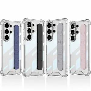 갤럭시 s26 울트라 실리콘 핑거 스트랩 충격흡수 슬림 투명 하드 케이스