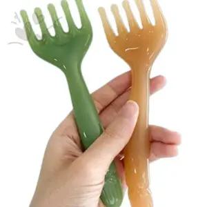 손잡이형 빗살 경락 마사지 도구 두피 얼굴 코 종아리 발바닥 지압 혈자리 자극