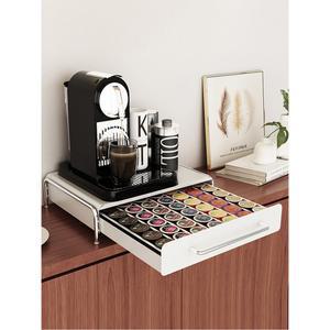 커피머신 서랍함 디귿 믹서기 홈카페장 슬라이딩 선반 서랍장 서랍 화이 화이트 서랍형