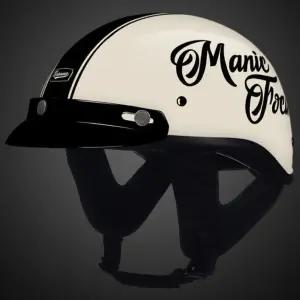 레트로헬멧 빈티지 반모 하이바 스쿠터 할리 경량