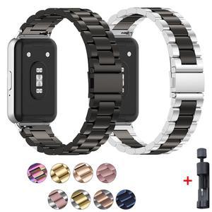 삼성 갤럭시 Fit 3 스테인레스 스틸 금속 스트랩 밴드 팔찌 Fit3 액세서리 SM-R390 손목