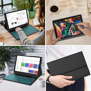 삼성 갤럭시 탭 S8 11인치용 케이스, 탈착식 블루투스 키보드 케이스 탭 S8 SM-X700/SM-X706/SM-X706B/SM-X