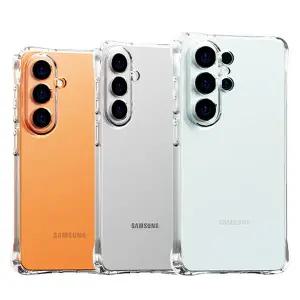 J2 슈퍼방탄 범퍼형 갤럭시 S26 폰모델 선택형 카툭튀 렌즈가드 TPU젤리 투명 케이스