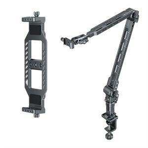 헤비 듀티 알루미늄 매직 암 오버헤드 브래킷 데스크탑 노트북 삼각대 마운트 DSLR 카메라 태블릿 아이패드