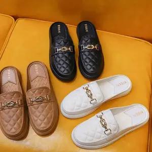 (다올)퀄팅 레더 뮬 슬리퍼 3컬러 DS-BB372 여자 단화