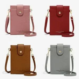 간편 소지품 핸드폰 카드 지갑 컬러 미니 크로스백